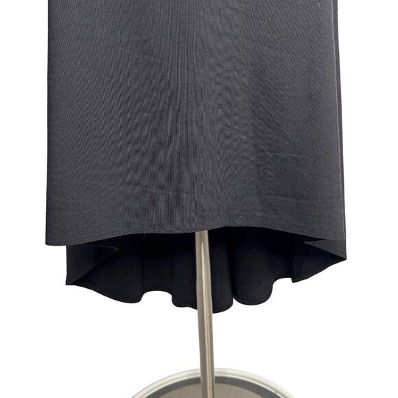 Vintage Y2K Whimsigoth Black Strapless Dress Lace Trim & Pink Floral Embroidery - Picture 5 of 11